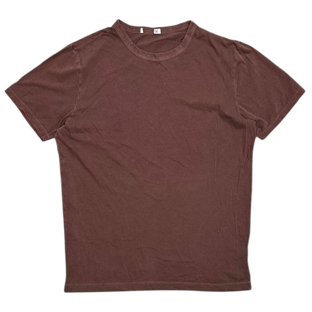 Buck Mason Men's Pima Cotton Classic Straight Hem Crewneck Tee T-Shirt in Nutmeg
